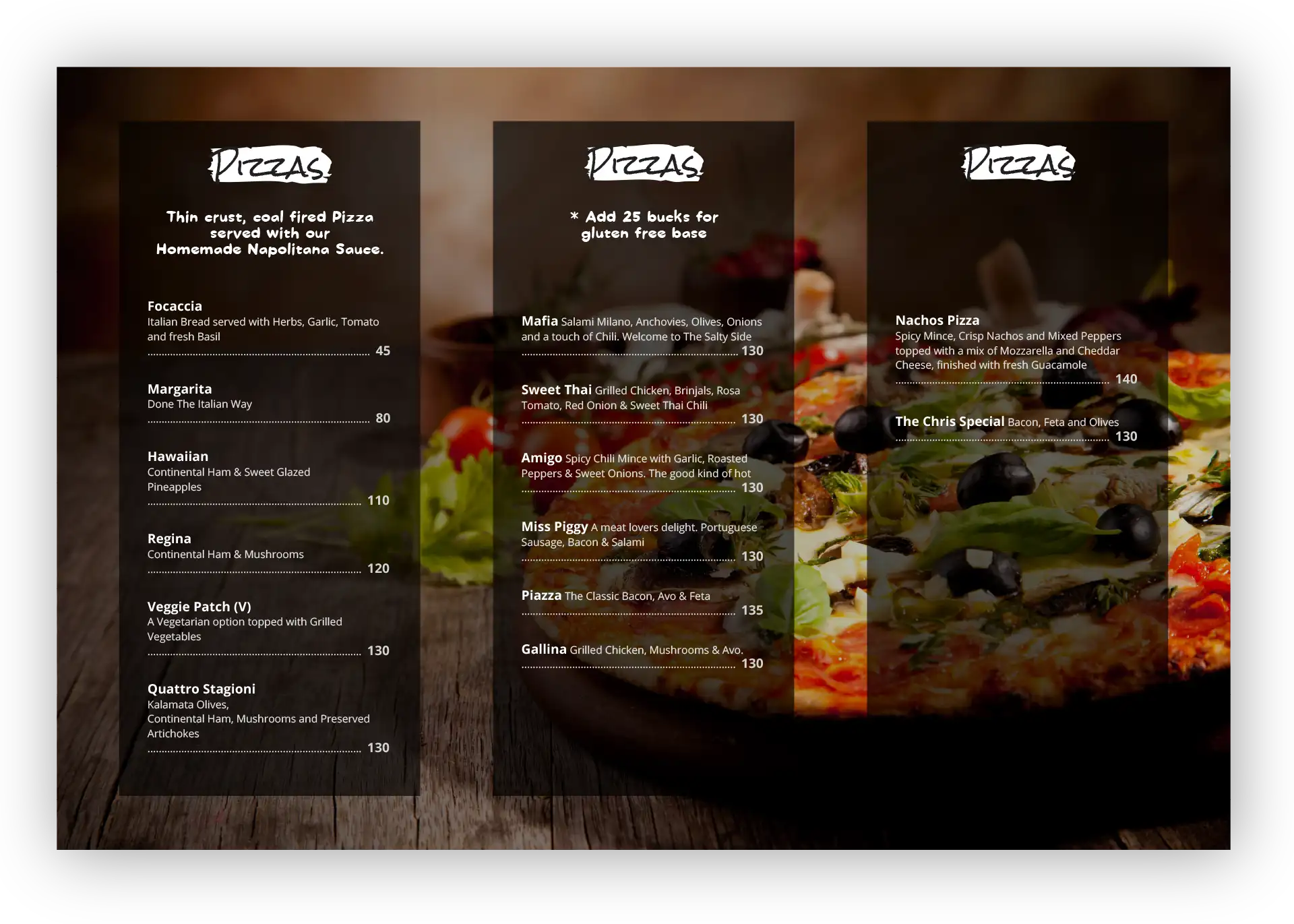 Full Menus